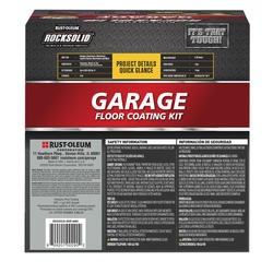 Rust-Oleum® RockSolid® Polycuramine® High-Gloss Gray 1-Car Garage Floor ...