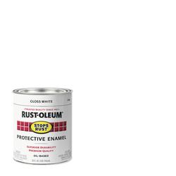 Stops Rust Protective Enamel Spray Paint, Gloss Arctic White, 12
