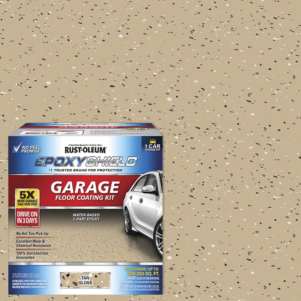 Garage Floor Epoxy Kit QuestMark Epoxy Garage Floor Kit - 1-Car