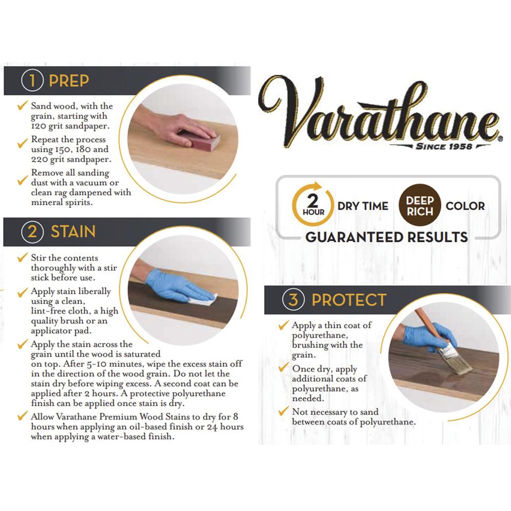 Varathane® Premium Interior Oil-Base Stone Gray Wood Stain - 1 qt.