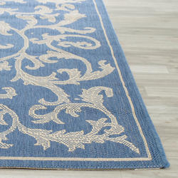Safavieh Courtyard Blue Indoor/Outdoor Area Rug 2'3