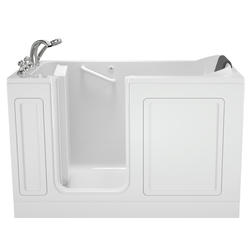American Standard Luxury Series 60"W x 32"D White Acrylic Soaking Walk ...