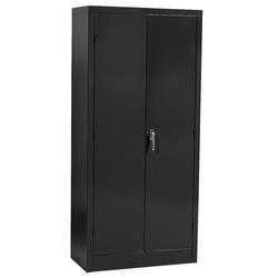 Sandusky Lee 36W x 18D x 72H 5-Shelf Freestanding Steel Storage Cabinet  with Recessed Handle, Black 
