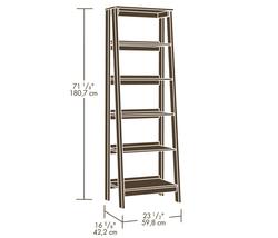 Sauder® Trestle® Jamocha Wood® 5-Shelf Bookcase at Menards®