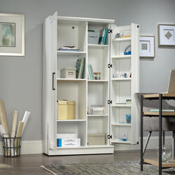Sauder Homeplus Storage Cabinet Closet 2 Shelves Soft White