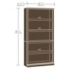 Sauder® Select Jamocha Wood® 5-Shelf Bookcase