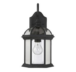 Savoy House Kensington 1-Light Textured Black Outdoor Wall Light at ...