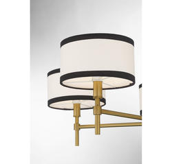 Meridian 5-Light Natural Brass Chandelier at Menards®