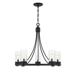 Meridian 5-Light Matte Black Chandelier at Menards®