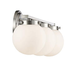 Meridian 3-Light Brushed Nickel Vanity Light at Menards®