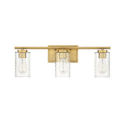 Meridian 3-Light Natural Brass Vanity Light at Menards®