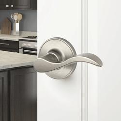 Dexter® by Schlage® Seville Passage Door Lever in Satin Nickel at