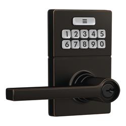 Schlage® Keypad Lever with Gatlin Trim in Aged Bronze at Menards®