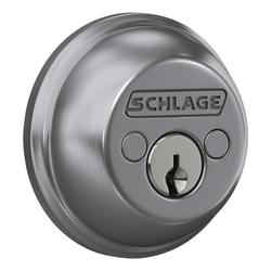 Schlage® Satin Chrome Double Cylinder Commercial Entry Door Deadbolt At ...