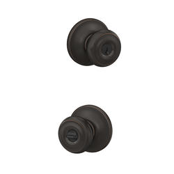 Schlage® Georgian Keyed Entry Door Knob in Aged Bronze at Menards®