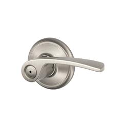 Schlage Century Merano Privacy Lever - Satin Nickel Bed/Bath Door Handle - View #9