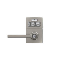 J-Series by Schlage® Keypad Lever with Gatlin Trim in Satin