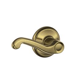 Zion Passage Door Knob No Lock Interior Door Handle Keyless - Antique Brass