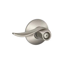 Schlage® Sacramento Privacy Door Lever - Satin Nickel Finish at