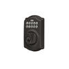 Schlage® Camelot Electronic Entry Deadbolt in Aged Bronze