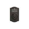 Schlage® Camelot Electronic Entry Deadbolt in Aged Bronze