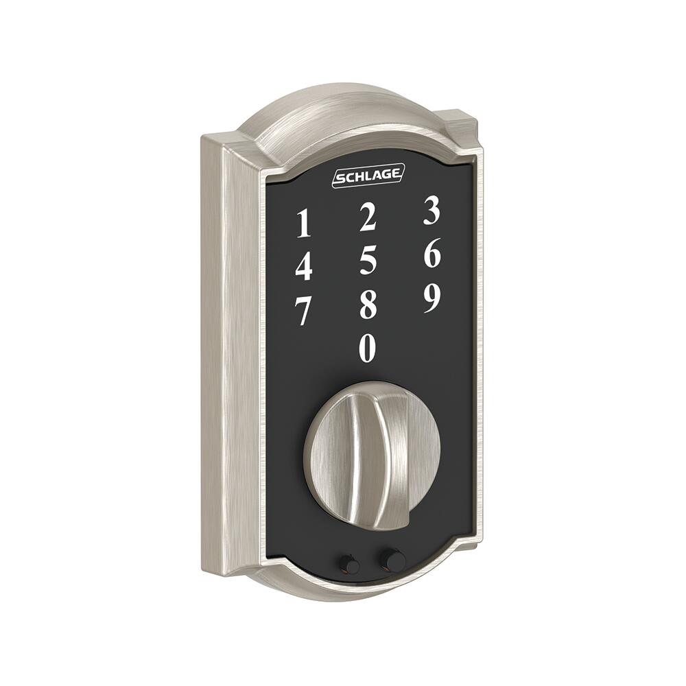 Schlage® Touch Camelot Satin Nickel Electronic Keyless Entry Door Deadbolt