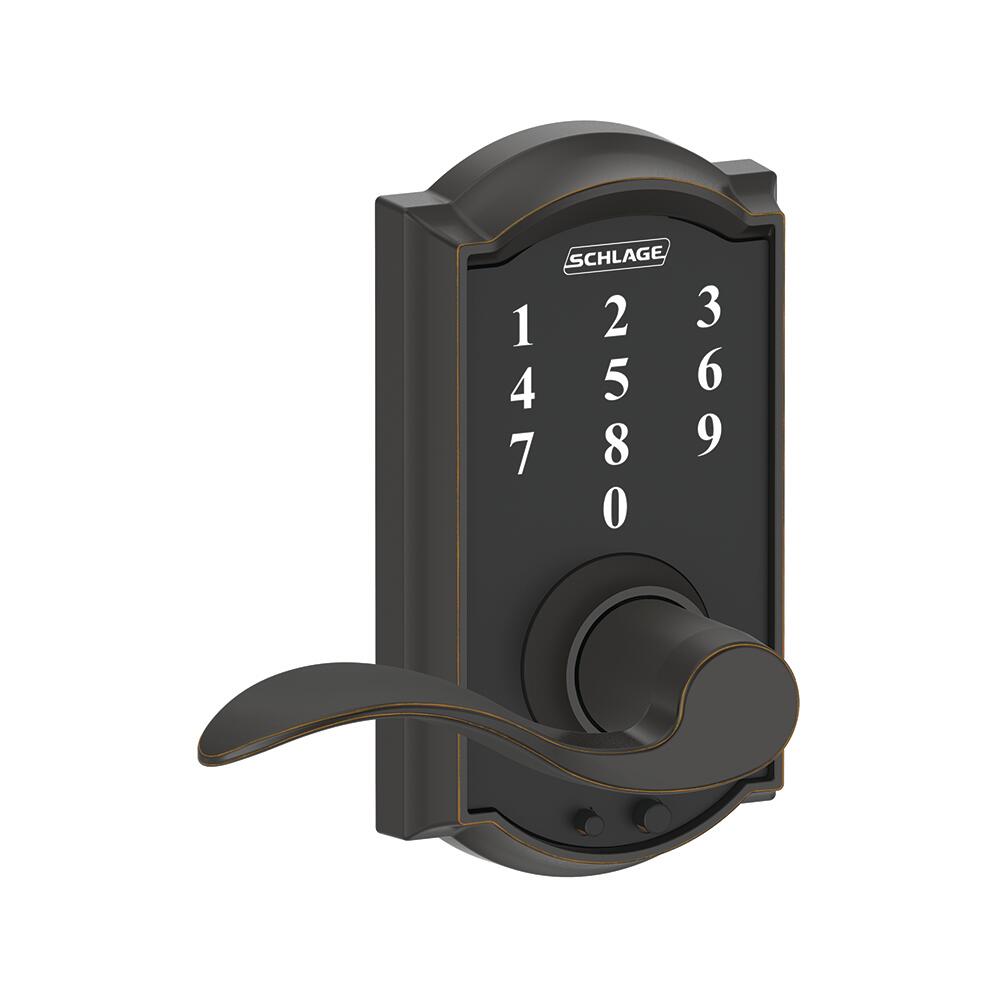 Schlage® Touch Accent Aged Bronze Keyless Entry Door Lever