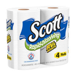 Scott® Rapid-Dissolving Toilet Paper, Bath Tissue for RV & Boats- 4 ...