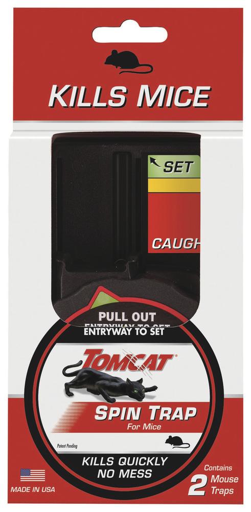 Tomcat Spin Trap Covered Animal Trap For Mice 2 pk