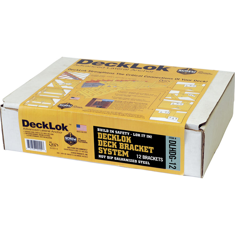 Hot Dipped Galvanized Steel Lateral Anchor System for Deck to Ledger Connections and Stair Stringers