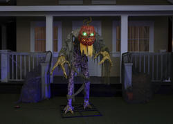 Pumpkin Hollow™ 7' Animated LED Bad Seed Pumpkin with Sound