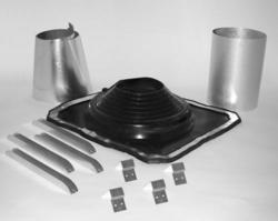 Selkirk Universal Rubber Boot Flashing Kit for Raised Ridge