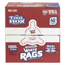 thumbnail image 2 of TOOLBOX Professional White Shop Towels - 200 Count Center Pull Box For Workshop & Home 2 of 12