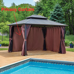 Shade N' Shelters® Duncan 12' x 14' Gazebo Privacy Curtain at Menards®