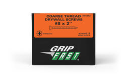 Grip Fast® #8 x 2" Phillips Drive Flat Head Coarse Thread Drywall Screw - 5 lb. Box
