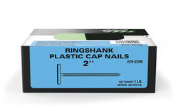 3000-PACK GripRite 1 in. Plastic Round Cap Roofing Nail - Garland Home Center
