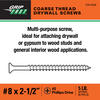 Grip Fast® #8 x 2-1/2" Phillips Drive Flat Head Coarse Thread Drywall Screw - 5 lb. Box