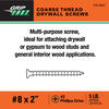 Grip Fast® #8 x 2" Phillips Drive Flat Head Coarse Thread Drywall Screw - 5 lb. Box