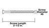 Grip Fast® #8 x 2-1/2" Phillips Drive Flat Head Coarse Thread Drywall Screw - 5 lb. Box