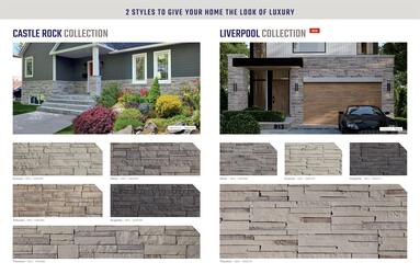 Vena Liverpool Graphite Manufactured Stone Veneer Siding (5 sq. ft
