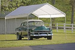 ShelterLogic Gazebo 10 x 20 6 Leg White Fabric Canopy at Menards