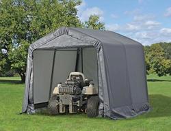 ShelterLogic® Shed-in-a-Box 8' x 8' x 8' Gray Peak Fabric Carport