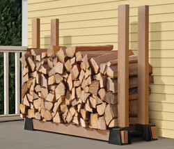 Menards Log Rack ShelterLogic LumberRack Black Firewood Rack Bracket Kit at Menards®