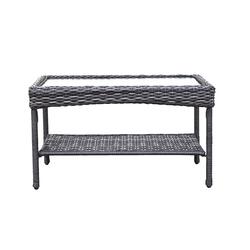 Backyard Creations® Huxley Gray Wicker 4-Piece Seating Patio Set at ...