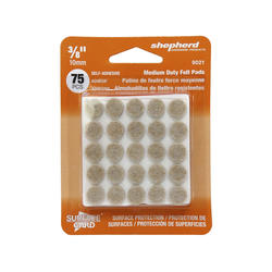 1 in Grey Self-Adhesive Commercial-Grade Round Felt Furniture Pads - 48 Pk by Sh 1 in Grey Self-Adhesive Commercial-Grade Round Felt Furniture Pads - 48 Pk by Sh