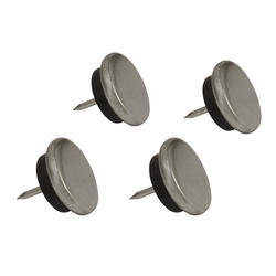 Shepherd Hardware 1 1 4 Silver Nail On Furniture Glides 4 Pack