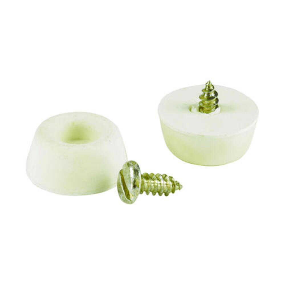 7/8 in. Rubber Screw-On Bumpers (4 per Pack) 7/8 in. Rubber Screw-On Bumpers (4 per Pack)