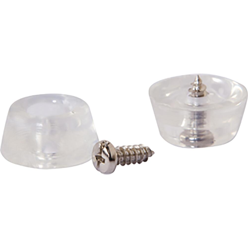 7/8 in. Rubber Screw-On Bumpers (4 per Pack) 7/8 in. Rubber Screw-On Bumpers (4 per Pack)