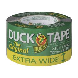 Duck Brand Extra Wide Duct Tape, Silver, 2.83 Inches x 90 Feet, 1 Roll  (1312985)