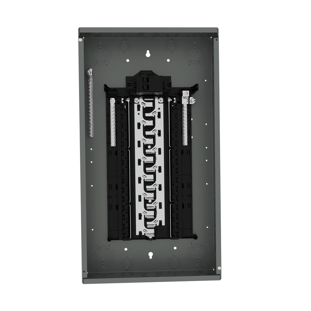 SN 100 Amp 30-Space 30-Circuit Main Breaker Plug-on Neutral Load Center Indoor SN 100 Amp 30-Space 30-Circuit Main Breaker Plug-on Neutral Load Center Indoor